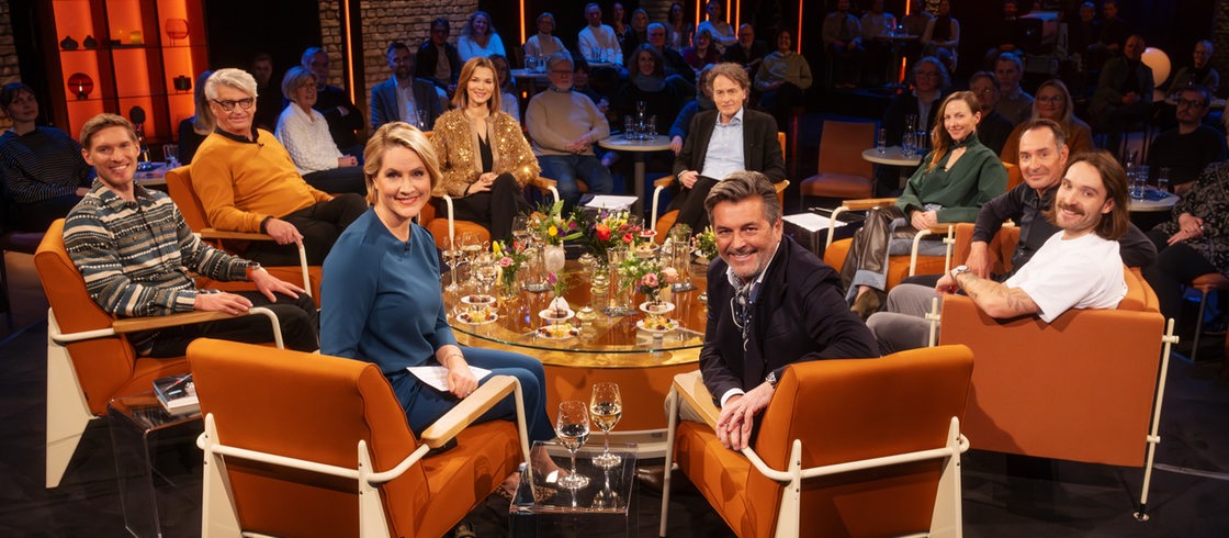 3nach9 mit Thomas Anders, Katharina Schüttler, Julia-Niharika Sen, Franz Stärk, Erik und Rick Zabel sowie Lukas Irmler.