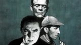 Collage zeigt Porträts von Dracula, Frankenstein und Sherlock Holmes